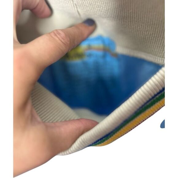 Aviator Nation Sky Blue 5 STRIPE SWEATPANTS Size S Joggers Athleisure Casual - Picture 5 of 10